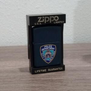 Zippo New York Police Department Blue Lighter